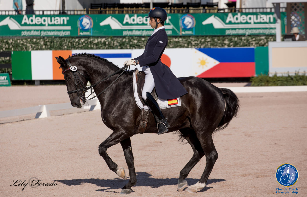 Natalia Bacariza y Rodrigo Encinas ganan el Florida  International Youth Dressage Championship