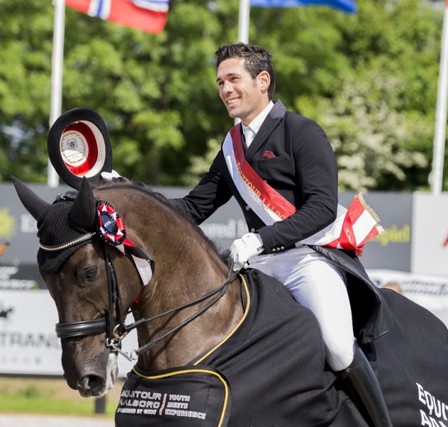 Severo Jurado con Deep Impact 3  gana el GP del CDI3*  Equitour Aalborg 2018