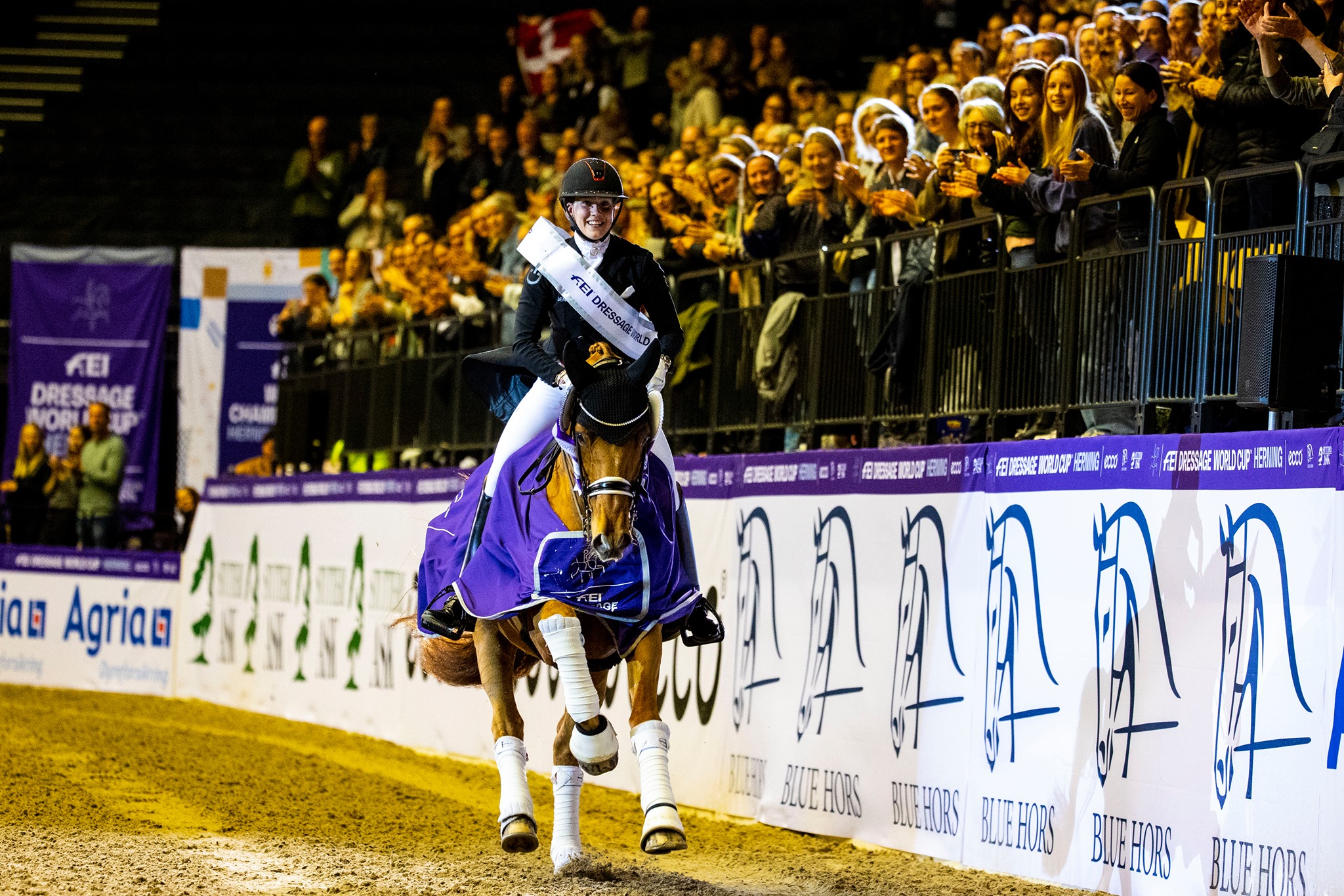 Cathrine Dufour reina con Cassidy en el CDIW de Herning.