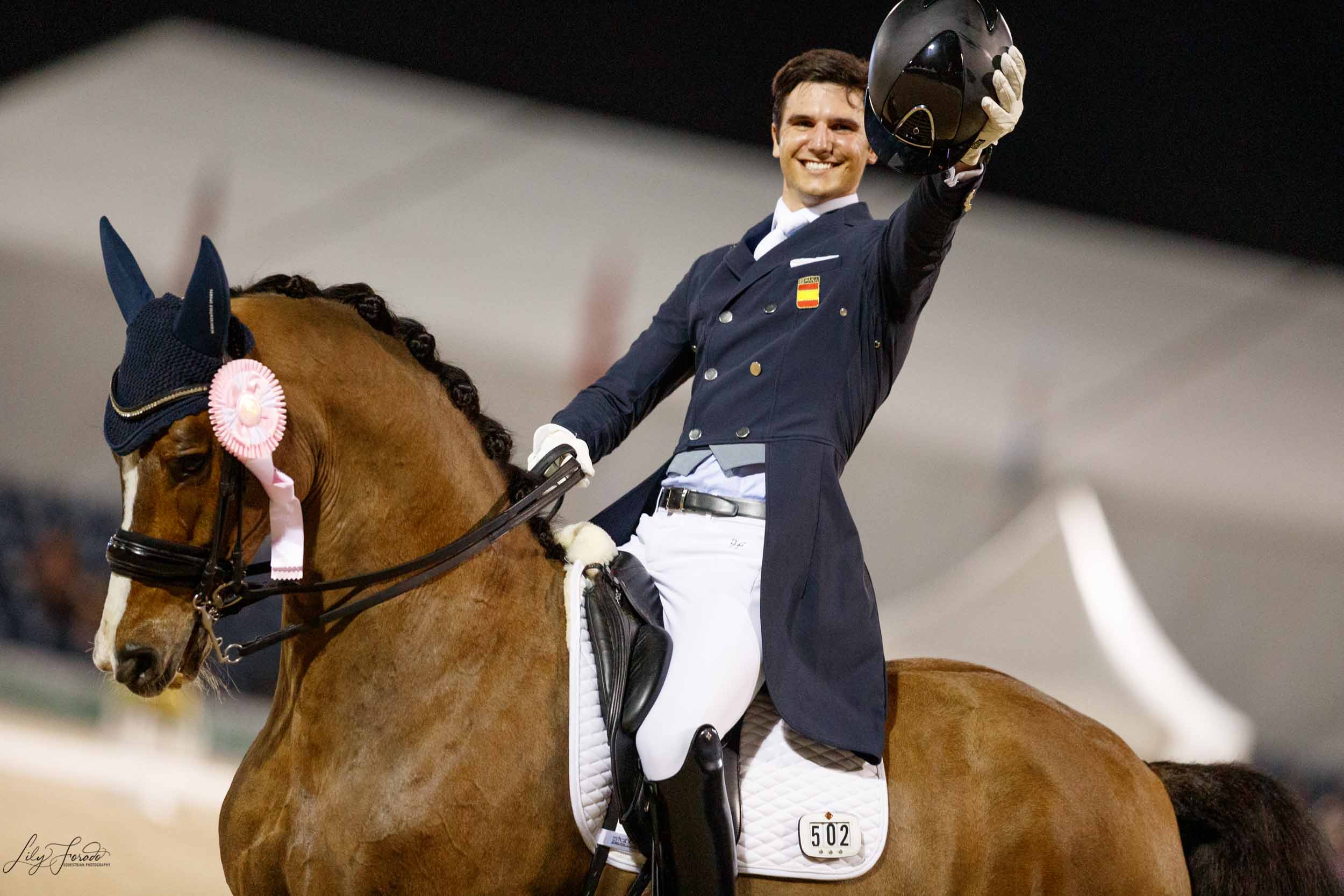 Juan Matute brilla y cierra el top cinco en el CDI5* de Wellington