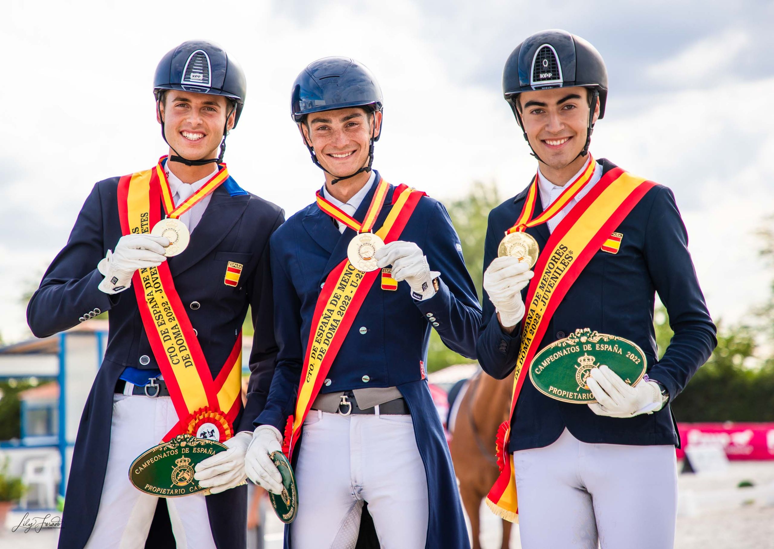 Javier Guillén, Sergio Morón y Alejandro Oliva, los nuevos campeones de España 2022