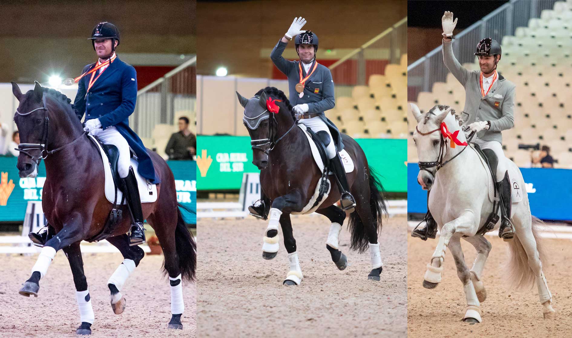 Malagueño LXXXIII, Norteño FS y Trapalo de Indalo, campeones de SICAB 22 en GP, SJ y 7 años.