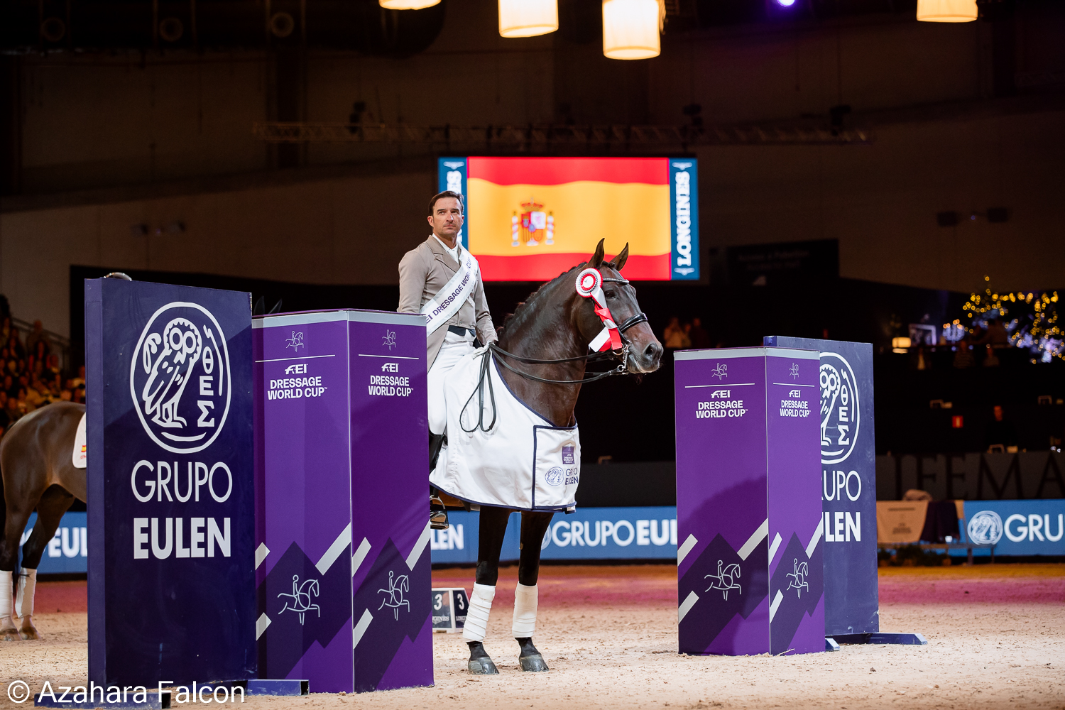 José Daniel Martín Dockx con el P.R.E Malagueño LXXXIII firma un triunfo histórico en el CDIW de Madrid Horse Week 2023