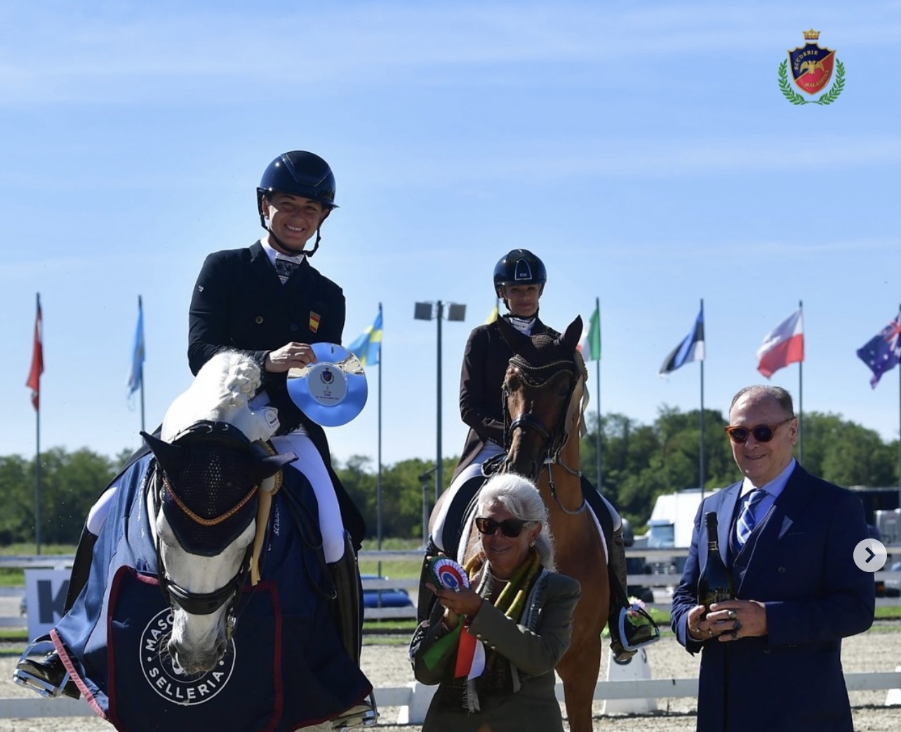 El P.R.E. brilla: Teia Hernández y Romero Trujillo conquistan la Kür del CDI3* de Ornago